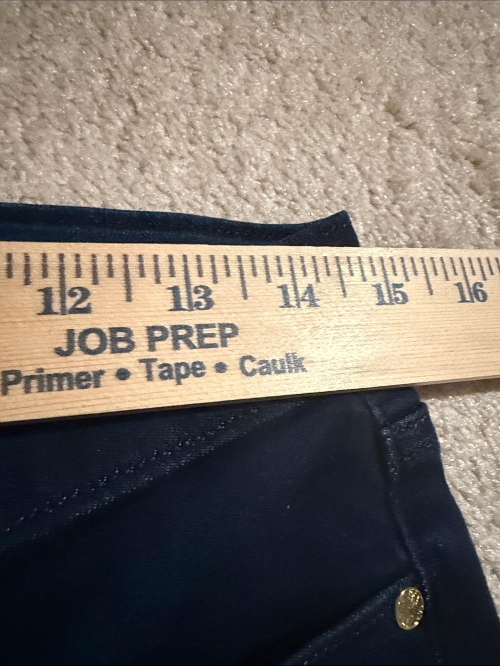 Lilly Pulitzer Navy Straight-Leg Jeans with Gold-Tone Hardware - Picture 8 of 15